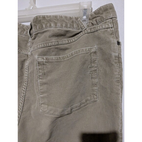J. Jill Women 14 Khaki Authentic Below Waist Straight Leg Corduroy Jeans Pants - Picture 4 of 7